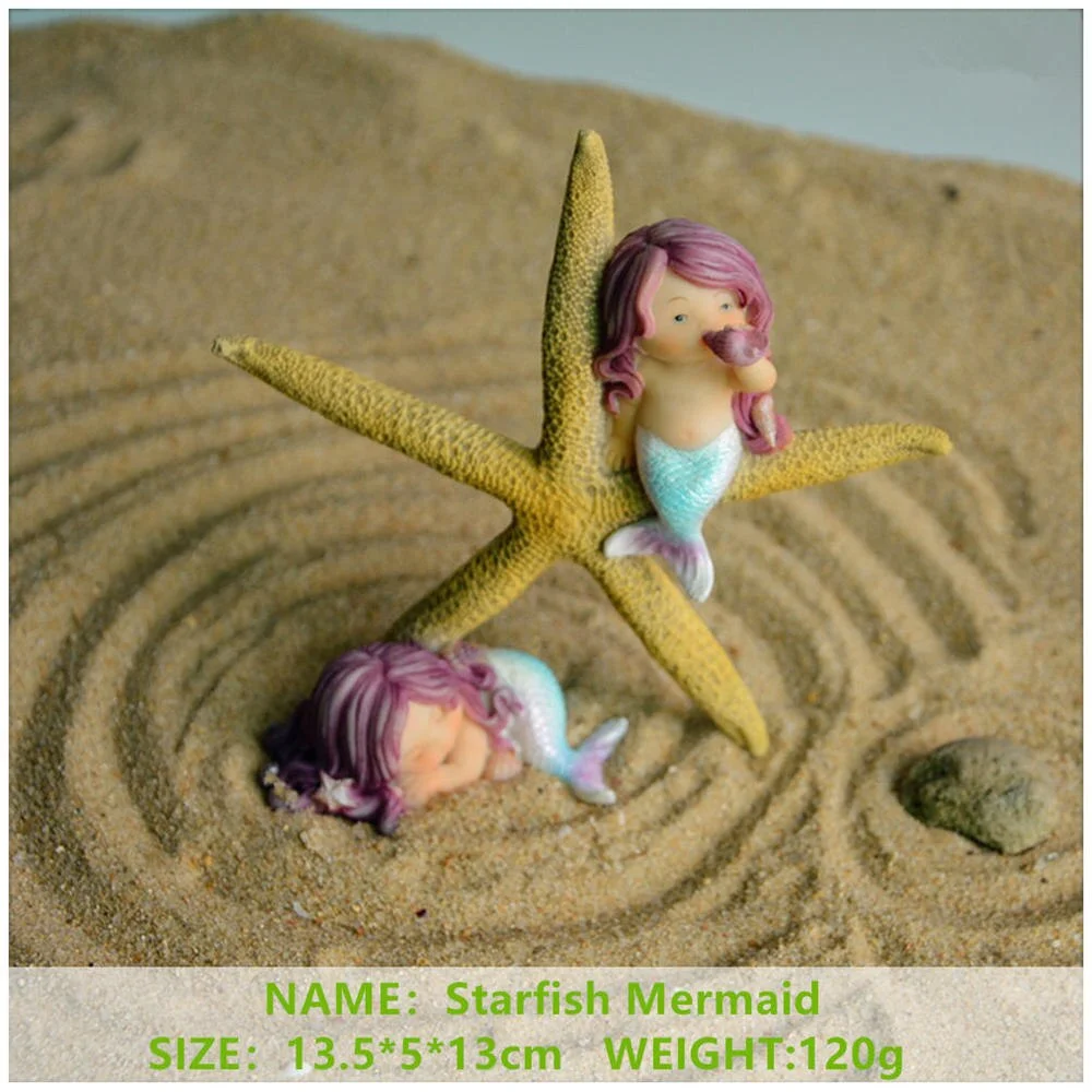 Everyday Collection Garden Fantasy Figurine Art Works Home Decor Gifts Resin Miniature Mermaid Princess Statue Fairy