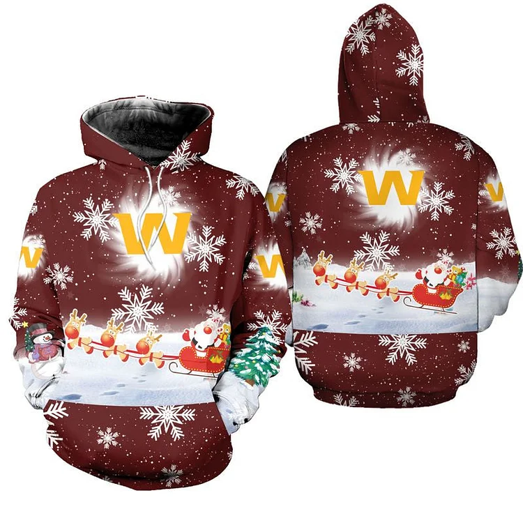 Washington Commanders
Christmas 3D Printed Hooded Pocket Pullover Hoodie