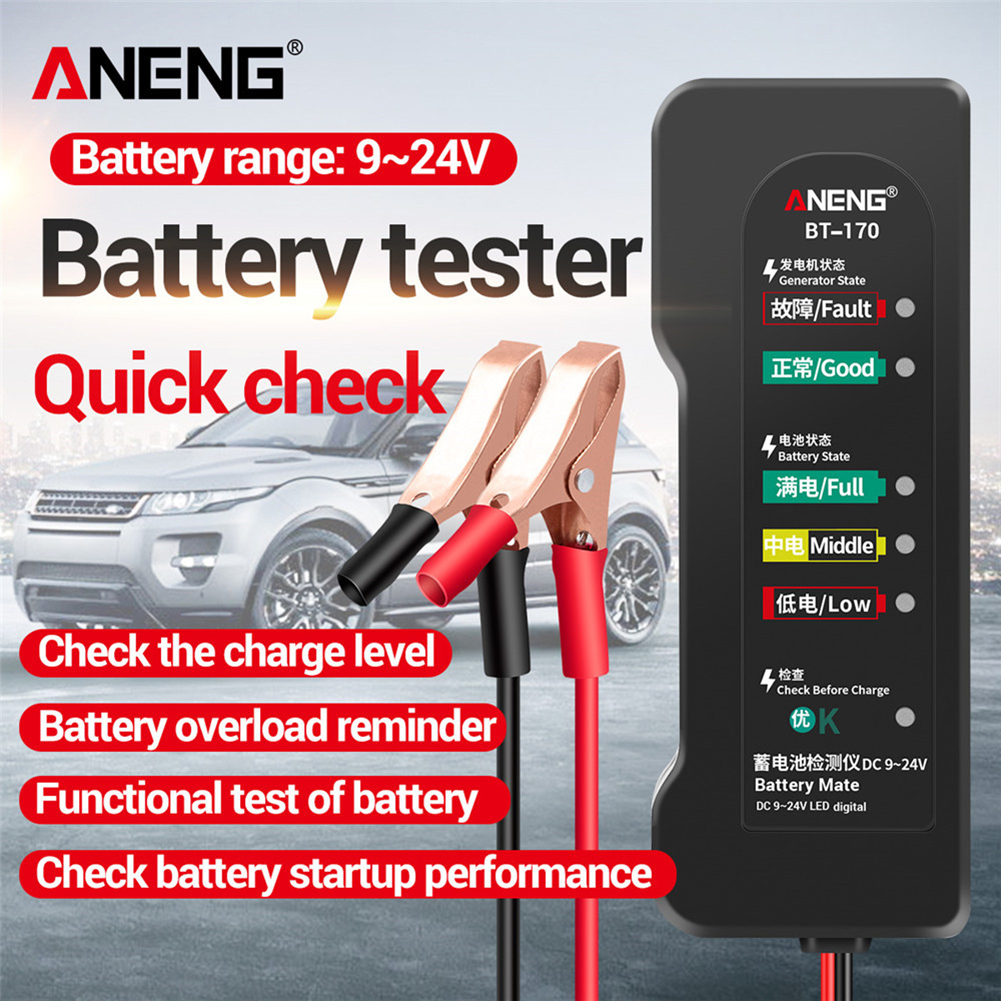 ANENG 12V Universal Car Battery Tester Motorcycle Fault Diagnostic Tools от Cesdeals WW