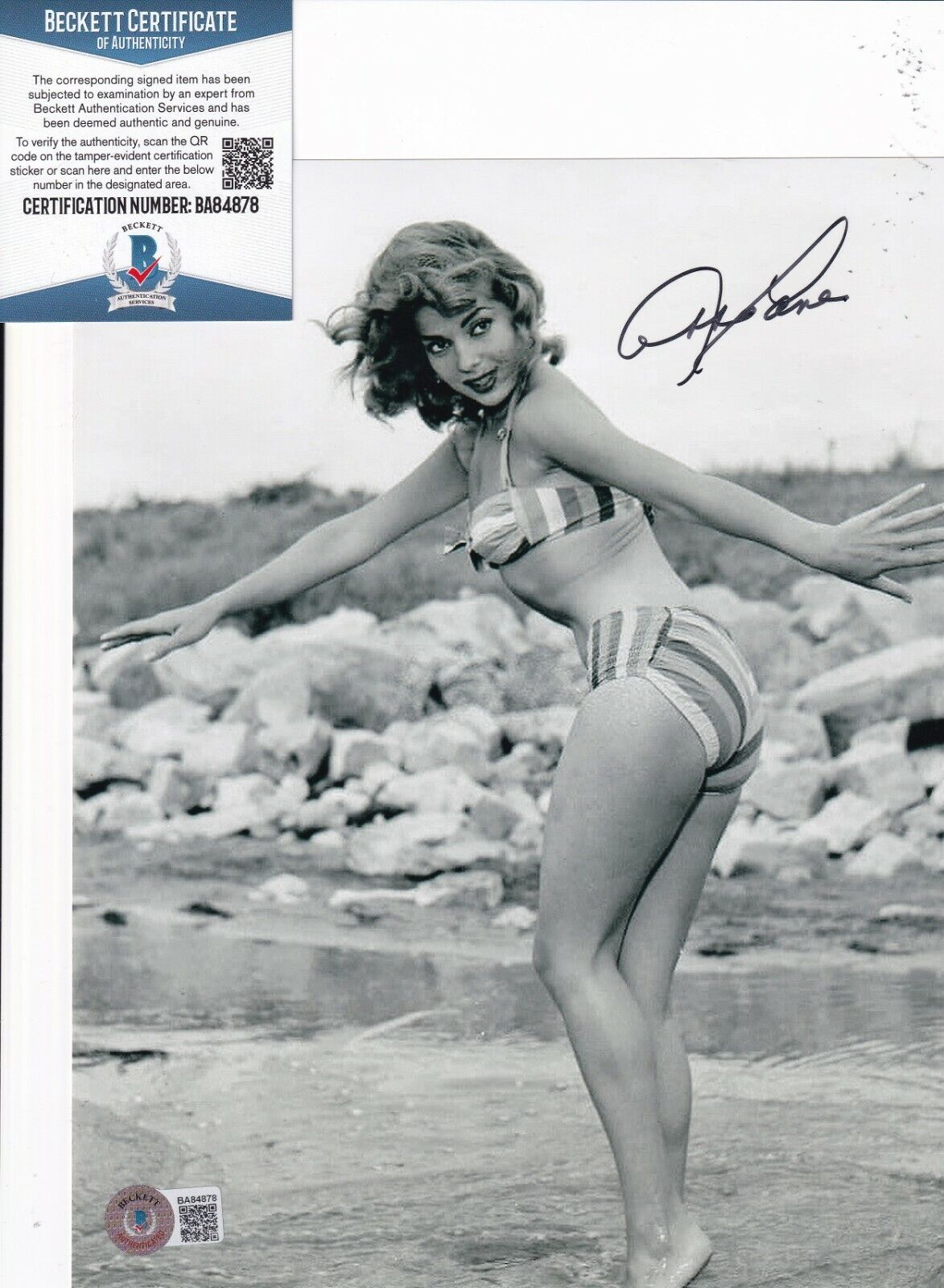 ABBE LANE signed (THE TWILIGHT ZONE) Actress 8X10 Photo Poster painting BECKETT BAS BB84878