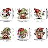 6Pcs K&auml;fer Zwerg - 5d DIY Handwerk Aufkleber Magnet