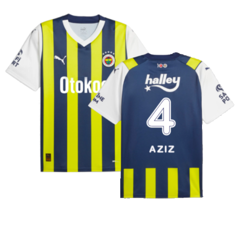 Fenerbahce Serdar Aziz 4 Home Shirt Kit 2023-2024