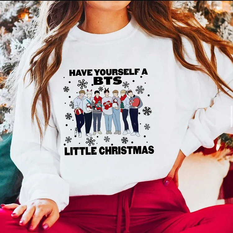 BTS Have Yourself a Little Christmas Sweatshirt