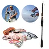 Telescopic Fishing Rod Carbon Fiber Small Short Sea Pole (Spinning Rod 1.8M)