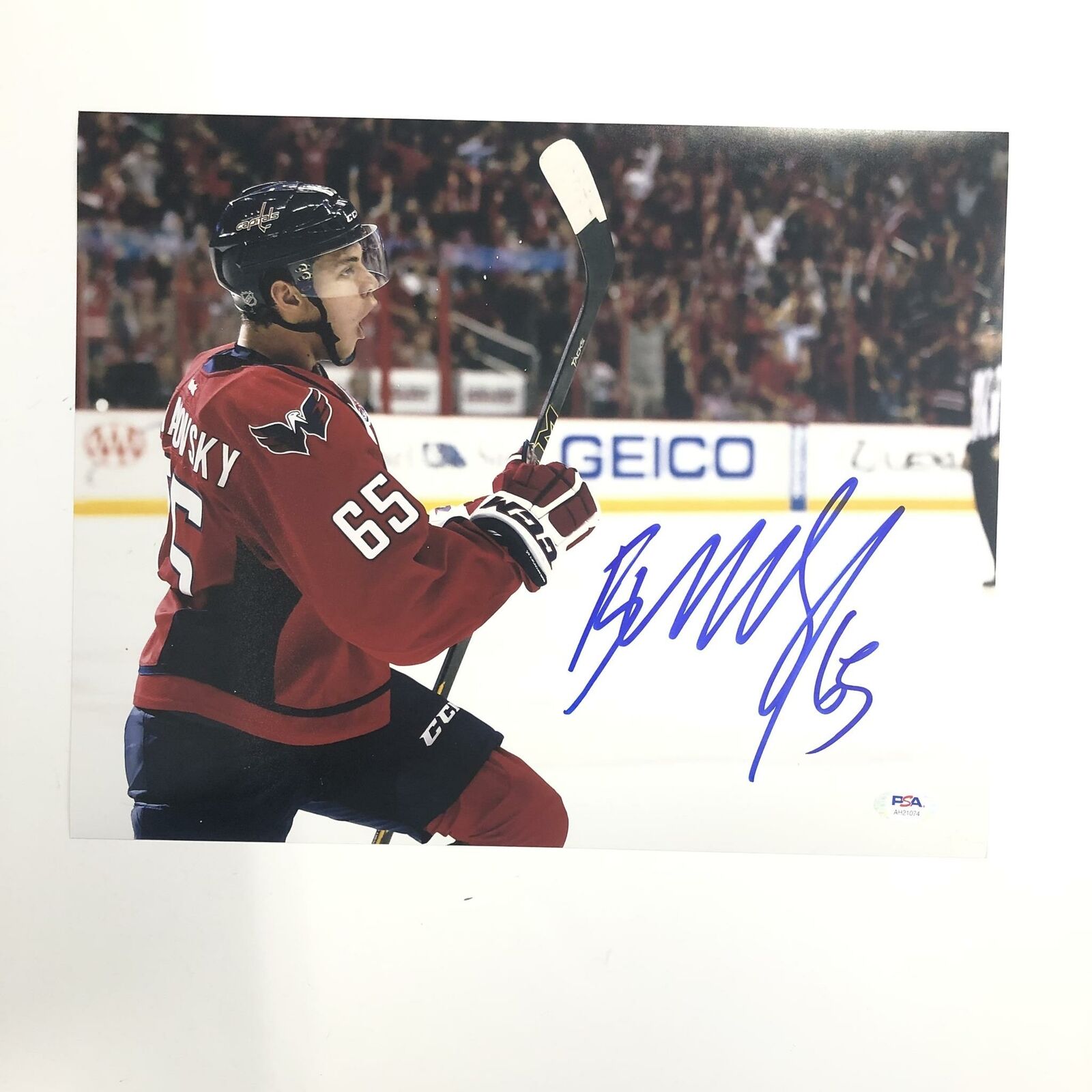 Andre Burakovsky signed 11x14 Photo Poster painting PSA/DNA Washington Capitals Autographed