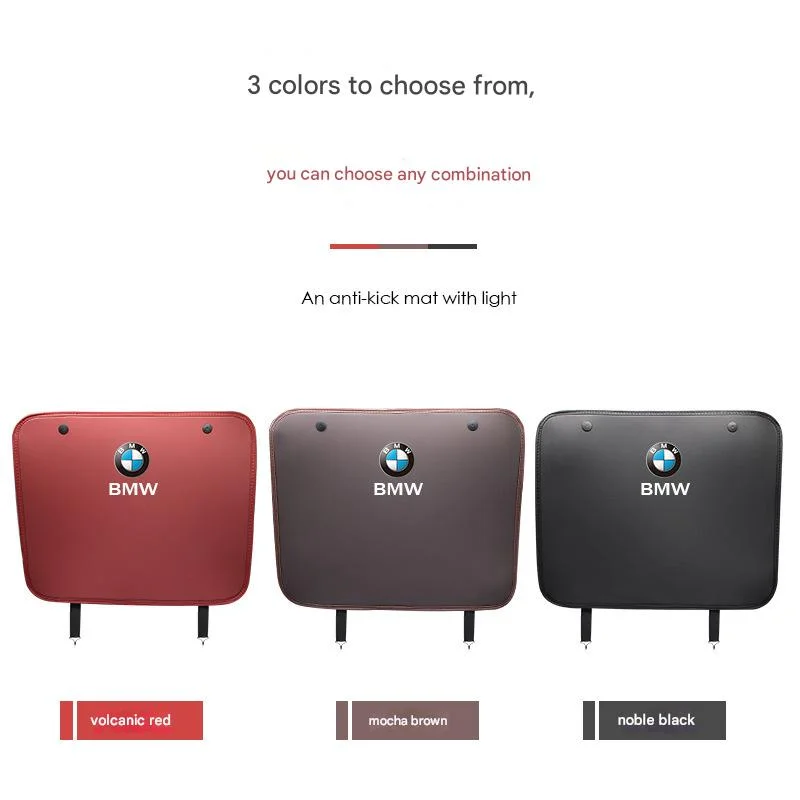 Car modified seat rear atmosphere light anti-kick pad