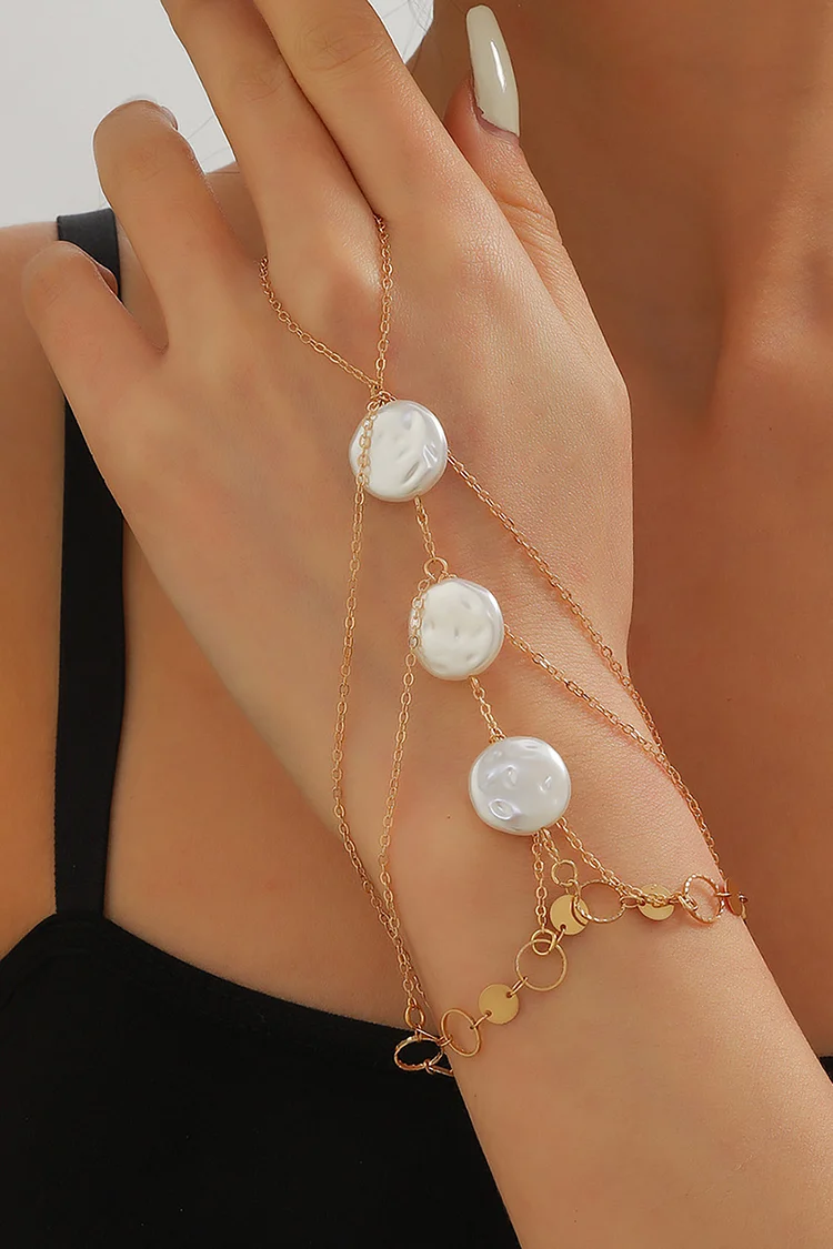 Fashionable Pearls Multi-Layered Bracelet