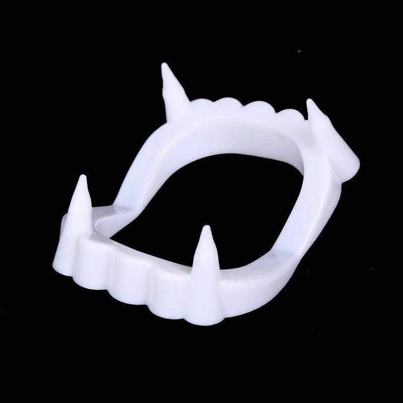1pcs  New Toy Vampire Fake Teeth For Halloween Party Prop Masquerade Cosplay Makeup Funny Dentures Free Shipping