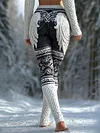 Viking Angel Wings Women's Knit Leggings 10d5