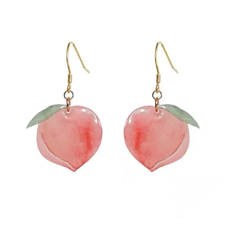 Cute Peach Earrings
