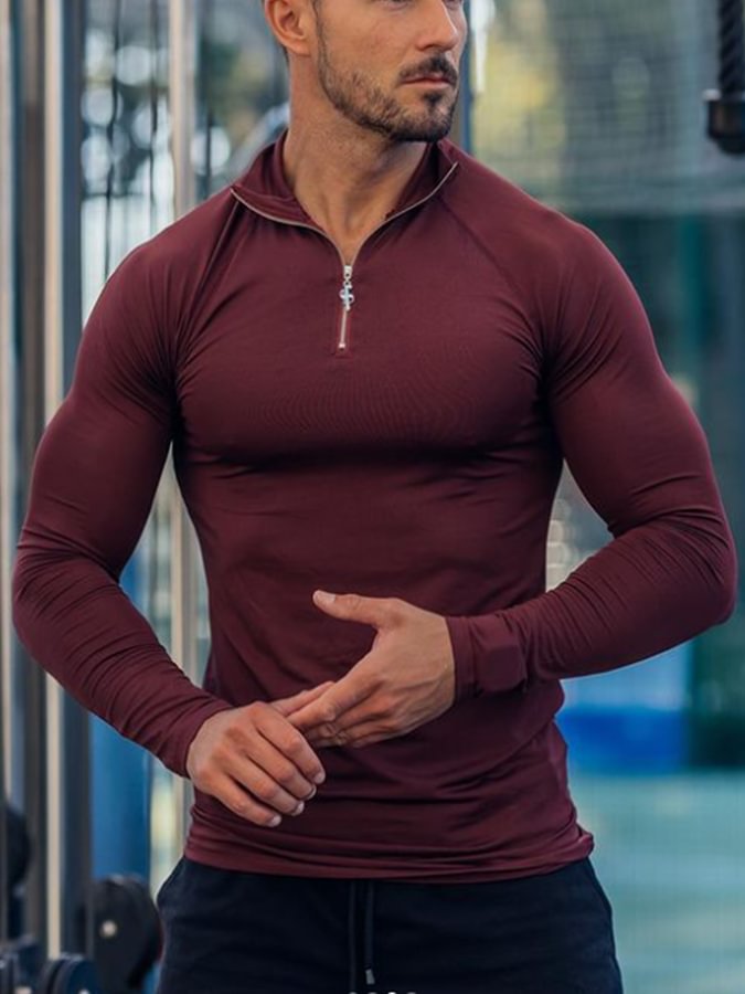 Casual Long Sleeve Polo Shirt