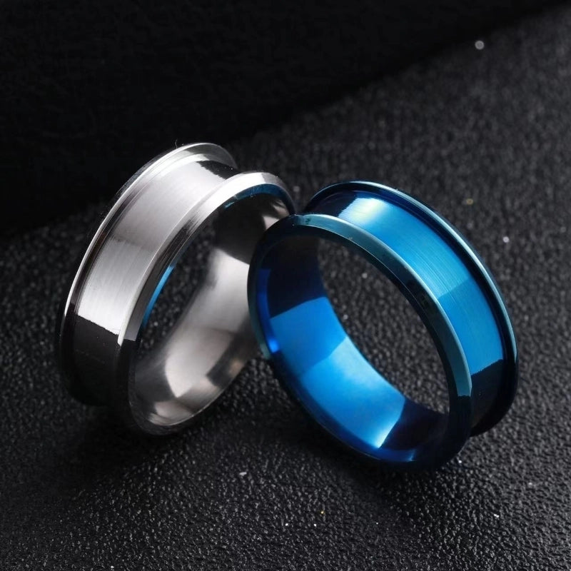 Minimalist Geometric Stainless Steel Rings