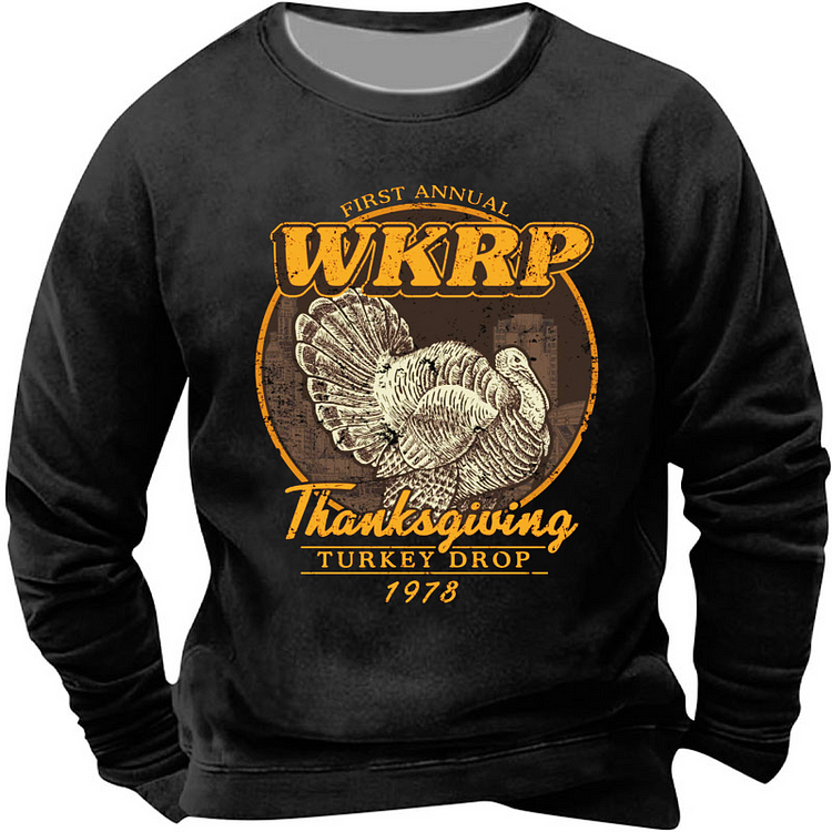First Annual Wkrp Thanksgiving Turkey Drop 1978 Sweatshirt