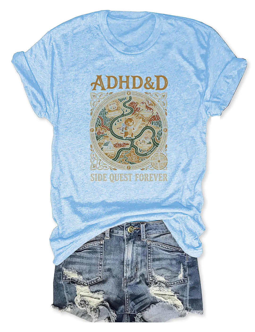 ADHD&D Side Quest Forever T-shirt