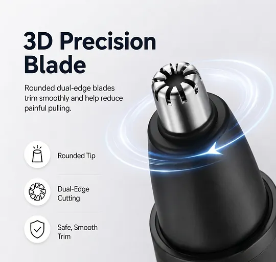 High precision trimming blade detail