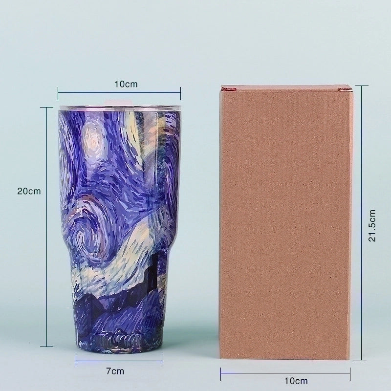 Casual Retro Cartoon Stainless Steel Water Bottles 1 Piece