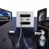 International Electric 20W Fast Charging USB Socket Switch Panel 86 Type Mobile Phone Charging Type-c Home With Retractable Wire