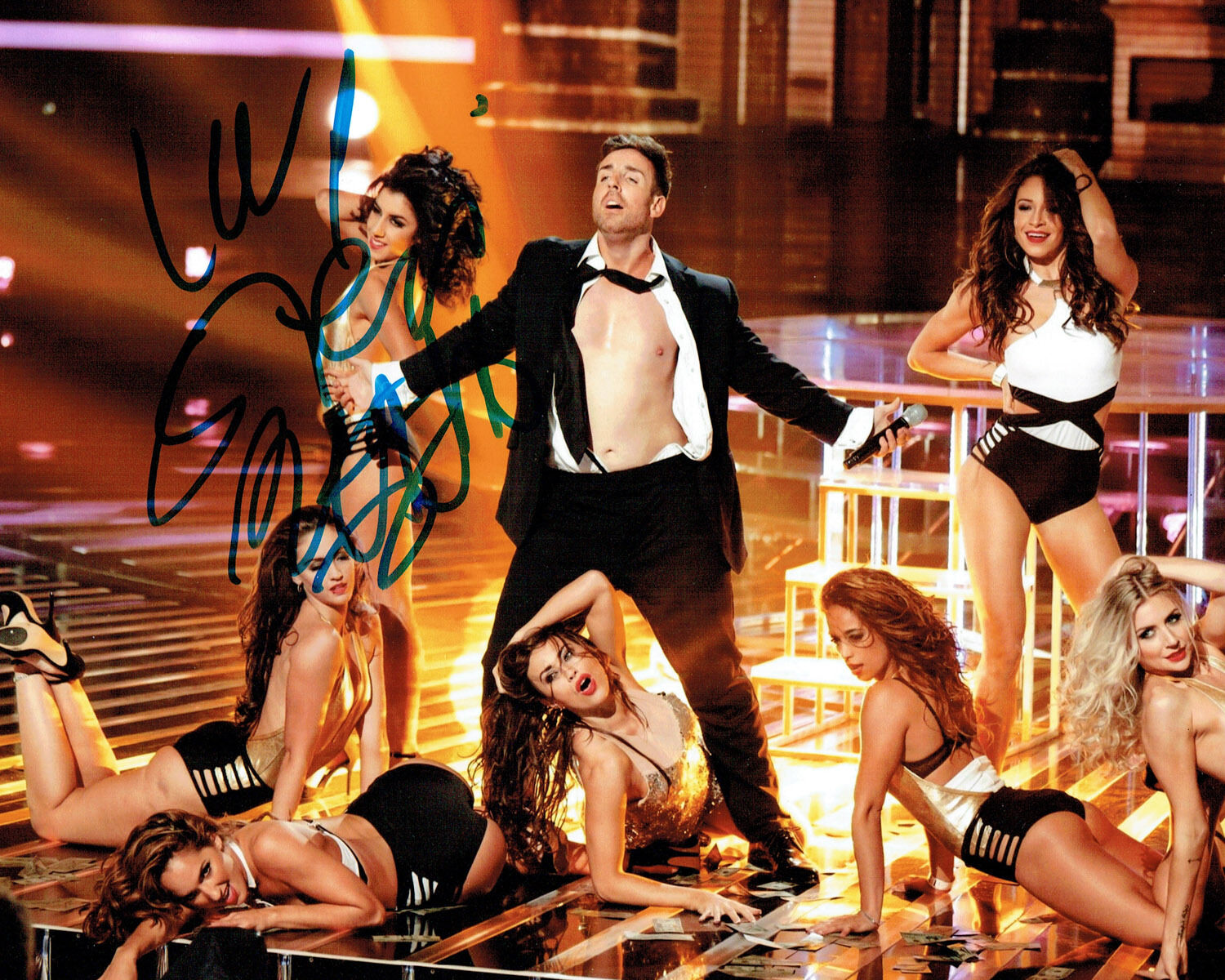 Stevie Stevi RITCHIE SIGNED Autograph 10x8 Photo Poster painting AFTAL X Factor Contestant