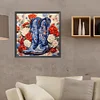 Diamond Painting-DIY Full Round Drill Flower Cowboy Boots（40*40CM)