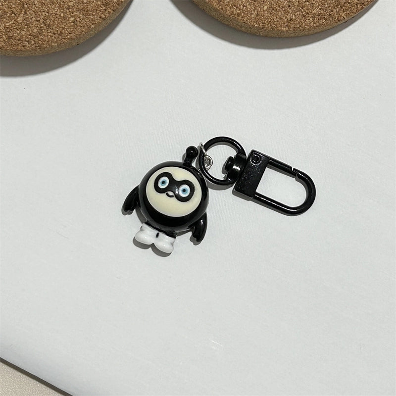 Colorful Keychain Egg Party Pendant Cyber Celebrity Cartoon Hanging Ornaments Strange Cute Egg Matching Girls’ Accessories
