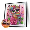 Lila Eule speziell geformte 5D DIY Teilbohrer Diamantkunstset f&uuml;r Erwachsene Anf&auml;nger Wohnkultur Diamanten Gem&auml;lde Edelsteinkunst 30x30cm