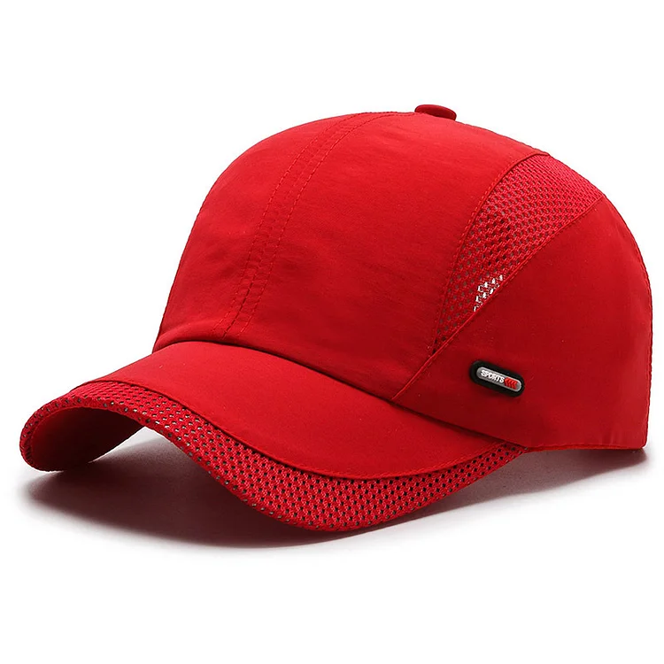 Men's Outdoor Patchwork Breathable Solid Color Baseball Cap