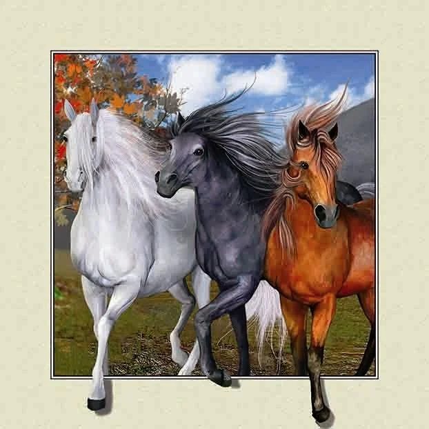 Diamond Painting - Full Round/Square Drill - Animals(30*30 - 50*50cm)