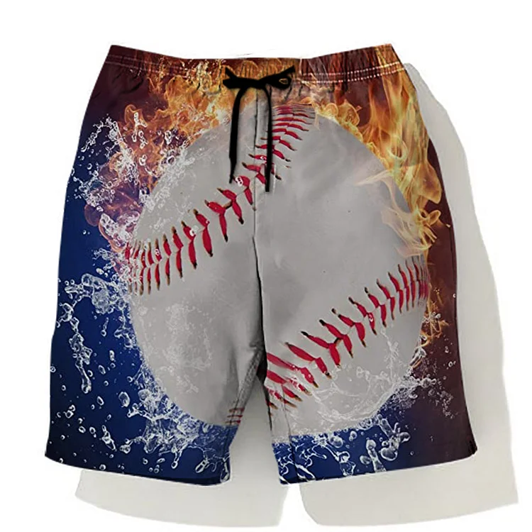 Men's Baseball Beach Shorts-Annaletters