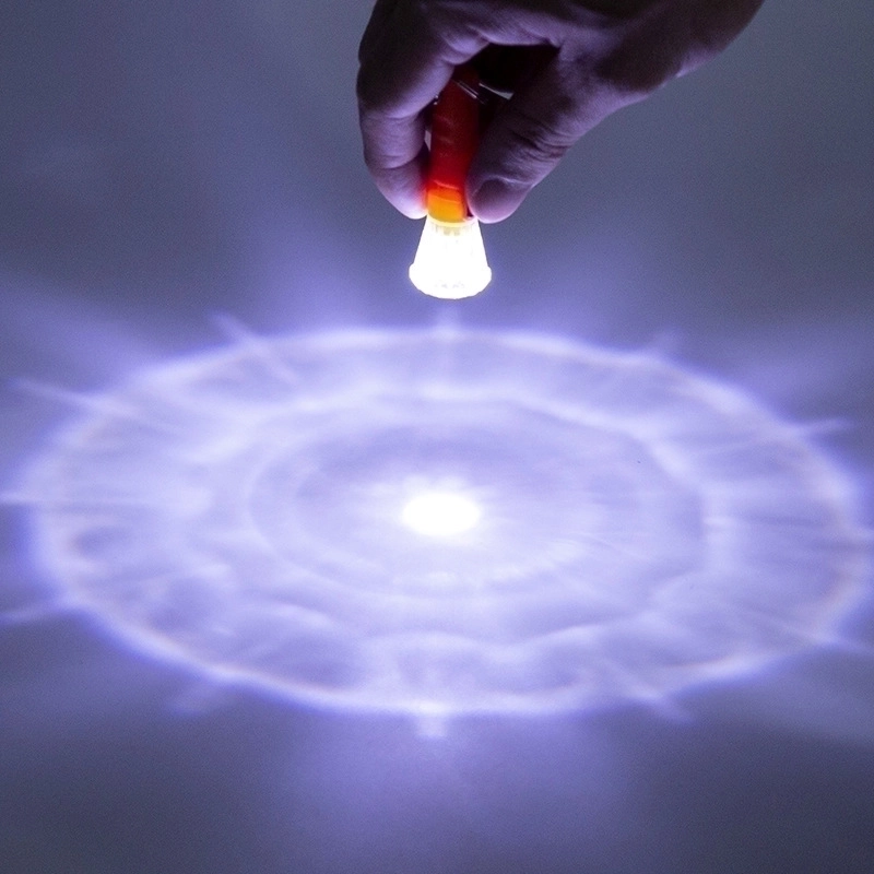 Children’s Mini Torch Transparent Outdoor Portable Lighting Luminous Small Flashlight Kindergarten Prizes Small Gift Toy