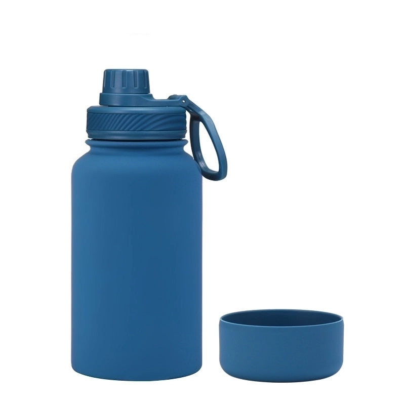 Casual Solid Color Stainless Steel Silica Gel Water Bottles 1 Piece