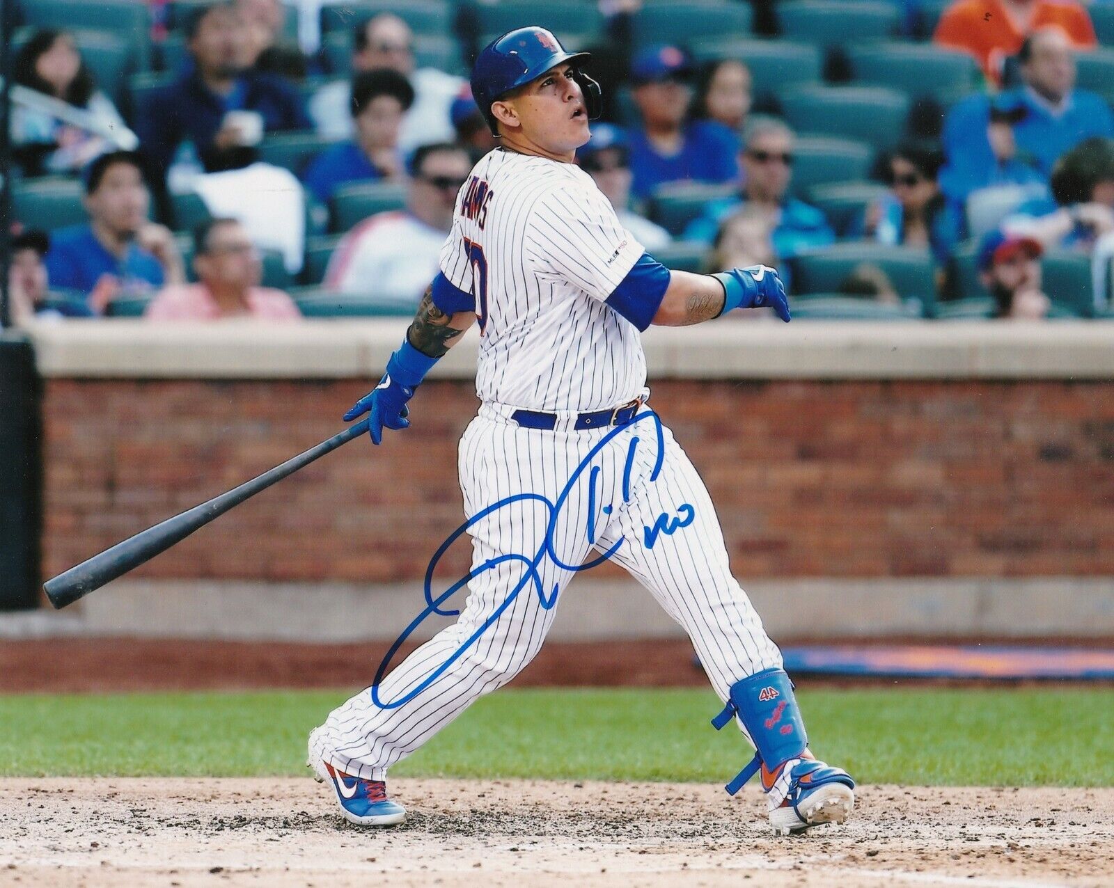 WILSON RAMOS NEW YORK METS ACTION SIGNED 8x10