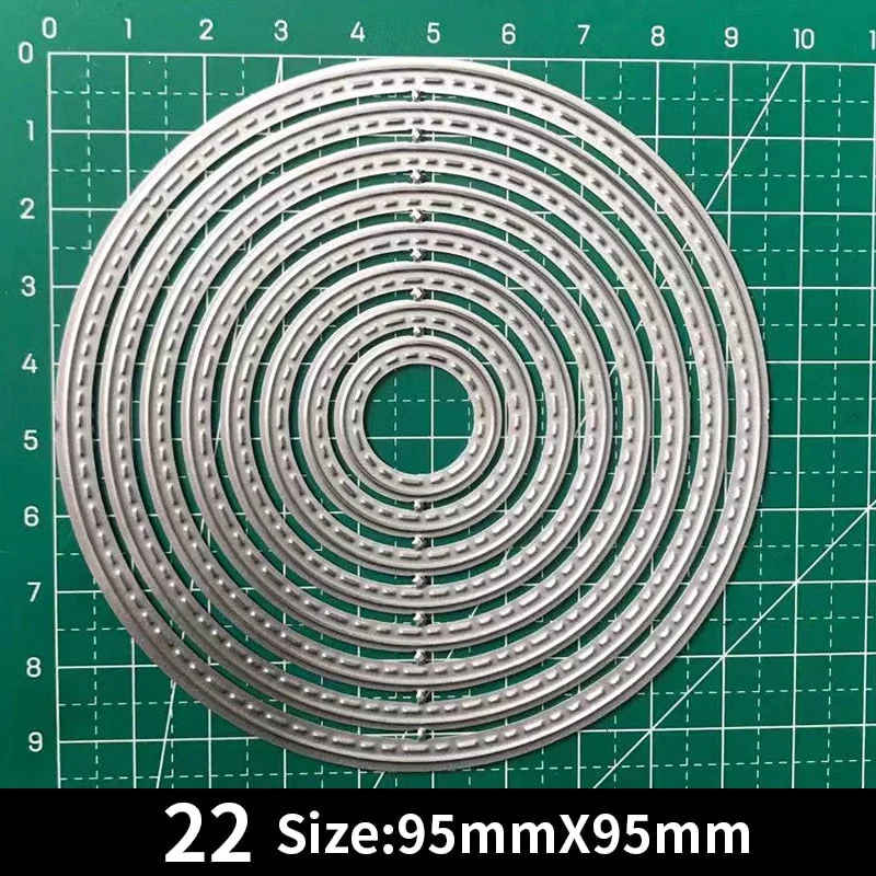 Frames Square Card Curves Border Metal Cutting Dies for DIY Scrapbook Cutting Die Paper Cards Embossed Decorative Craft Die Cut