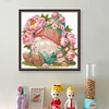(US Only)Gnome Design DIY Bead Embroidery Kit 40x40cm 9CT Cross Stitch Kit for Home Decor