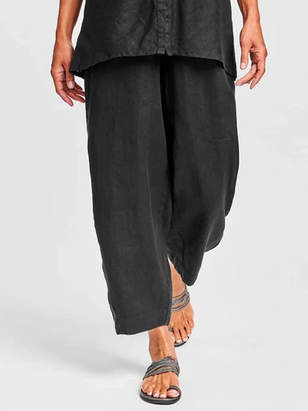 Casual Loosen Solid Pants