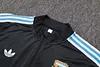 Joyfball 2025/2026 Argentina Half-Pull Training Suit Dark grey Football Jersey 1:1 Thai Quality Set