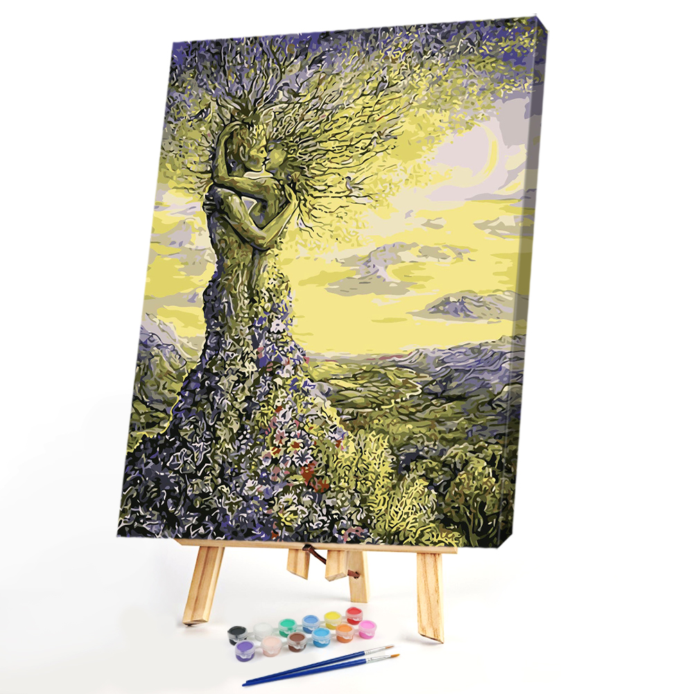

40*50CM Paint By Numbers-Hugging Tree, 501 Original