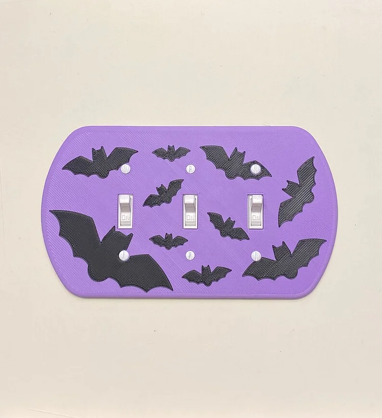 Bat Light Switch Cover (3 toggle)