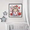 Owl in Coffee Cup - Crystal Rhinestone Diamond Painting