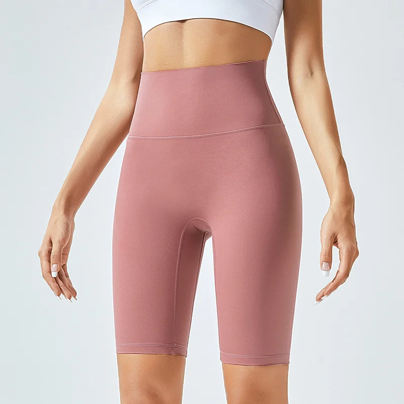 High-waisted sport five-point shorts