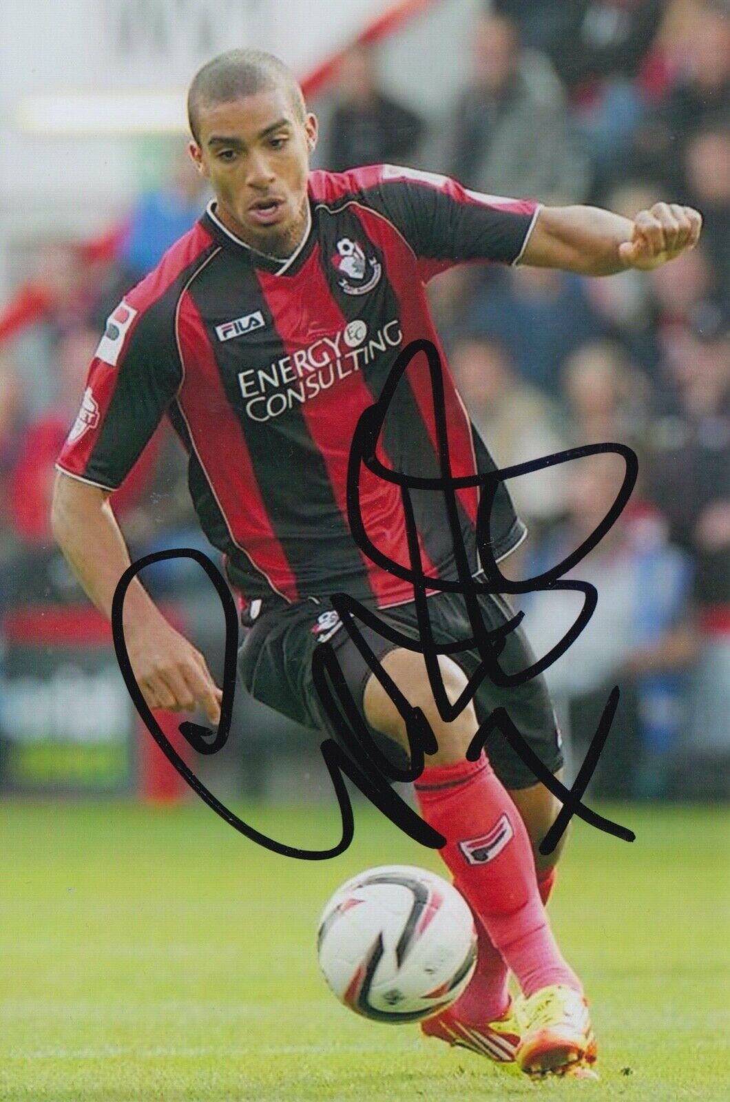 LEWIS GRABBAN HAND SIGNED 6X4 Photo Poster painting - FOOTBALL AUTOGRAPH - BOURNEMOUTH.