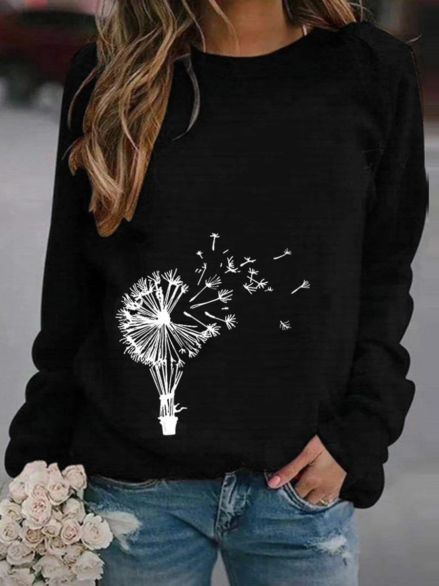 Daisy/ Printed Sweatshirt