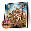 >SALE<5D DIY Full Round Drill Diamond Painting Color House Kit Home Decor Art 30x30cm