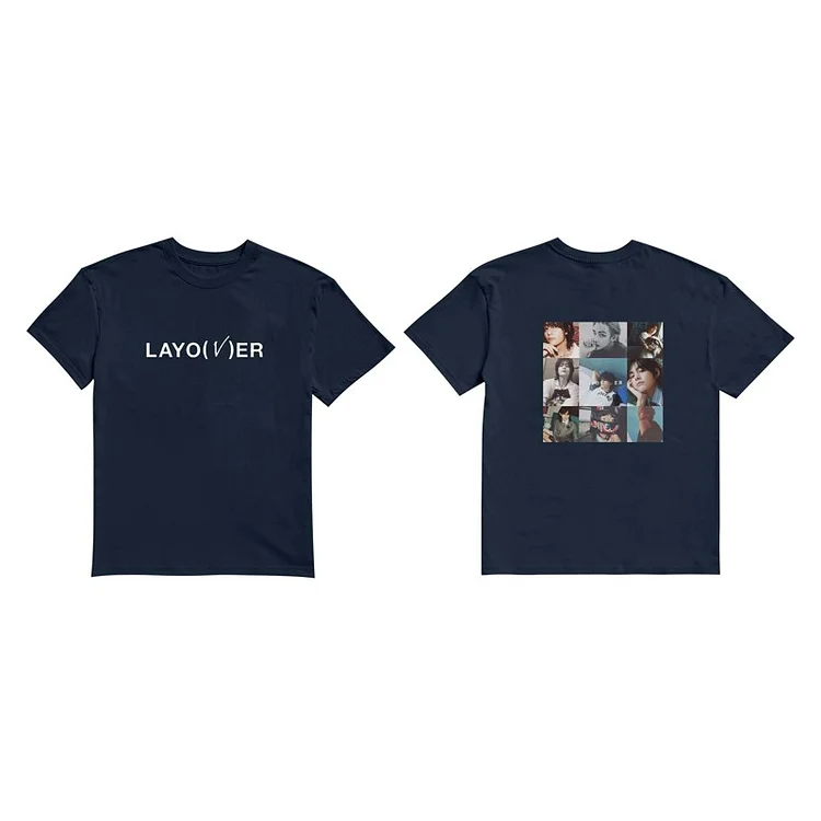 BTS V Taehyung Album Layover Rainy Days Music Player T-shirt