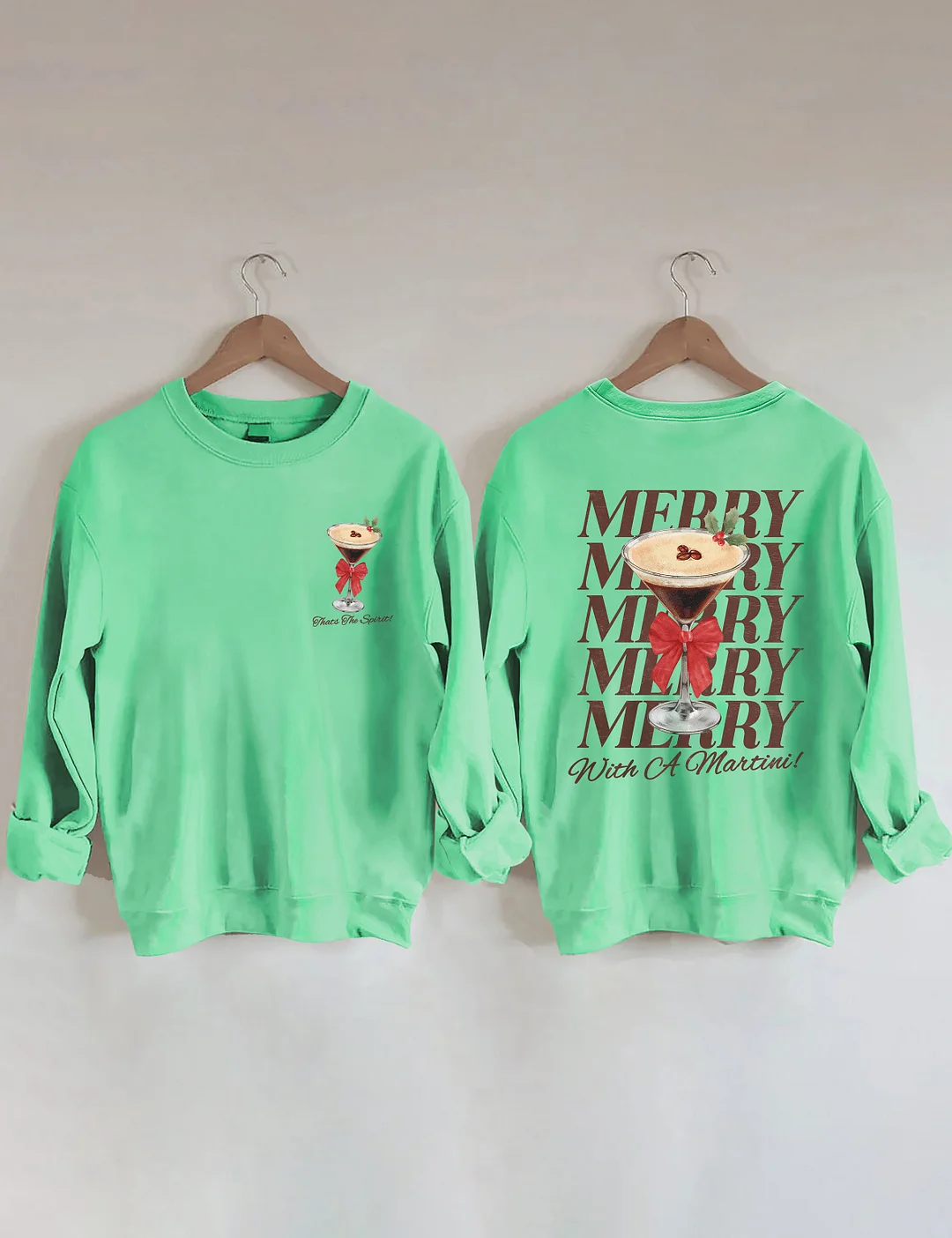 Merry With A Martini Espresso Martini Sweatshirt 