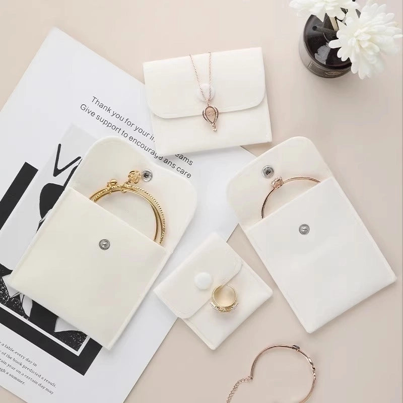Minimalist Solid Color Cloth Jewelry Packaging Bags