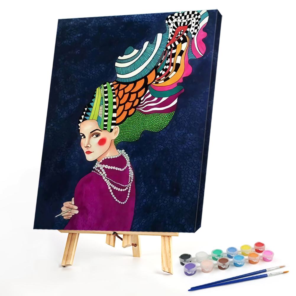 

40*50CM - Paint By Numbers - Girl, 501 Original