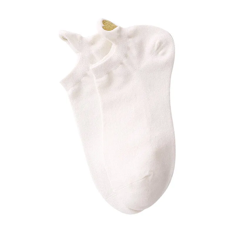1 Pairs Women Short Socks Red Heart Cute College Fresh Female Socks Soft Cotton Summer Autumn Hot Sale Girls Sock Sox