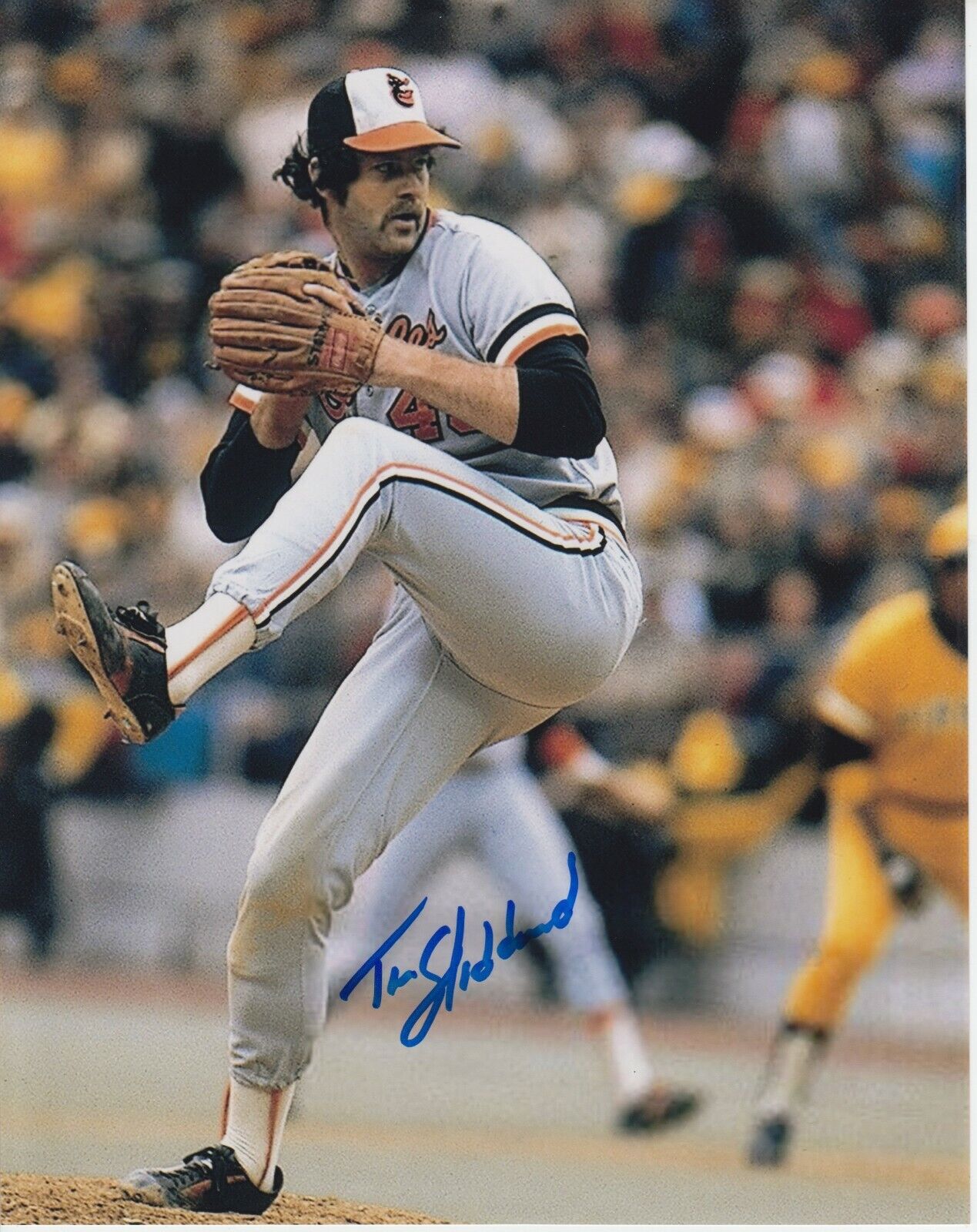 Tim Stoddard 8x10 Signed Photo Poster painting w/ COA Baltimore Orioles #1