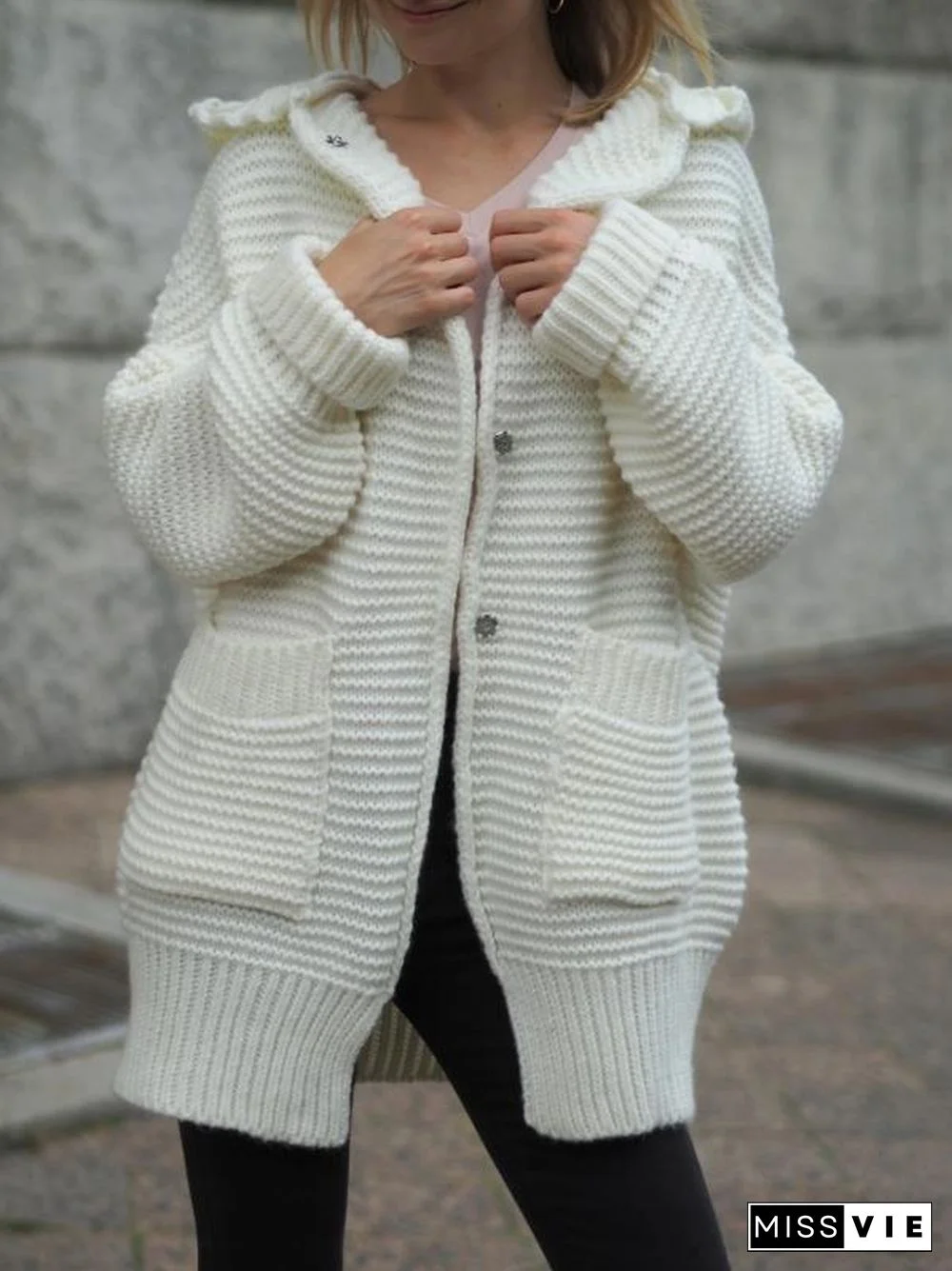 Autumn Casual Pocket Sweater Outerwear