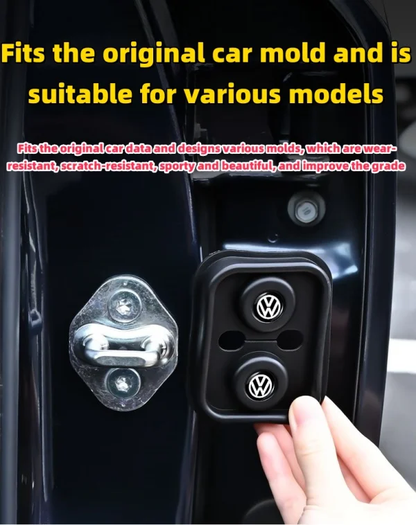 Car Door Lock Cover Protective Pad Door Closing Silicone Silent Cover Shock Absorbing Pad